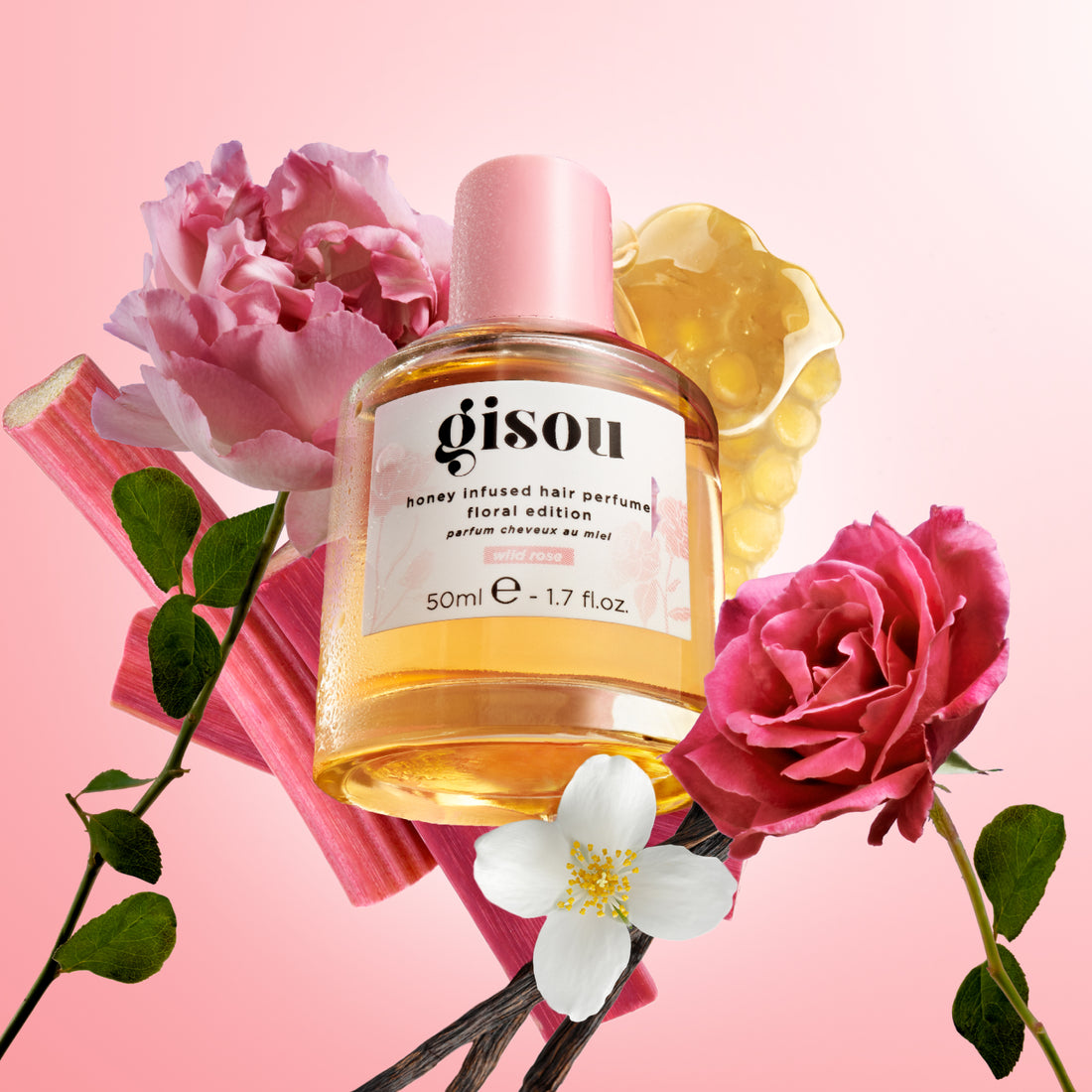 New: Honey Infused Hair Perfume Floral Edition - Wild Rose