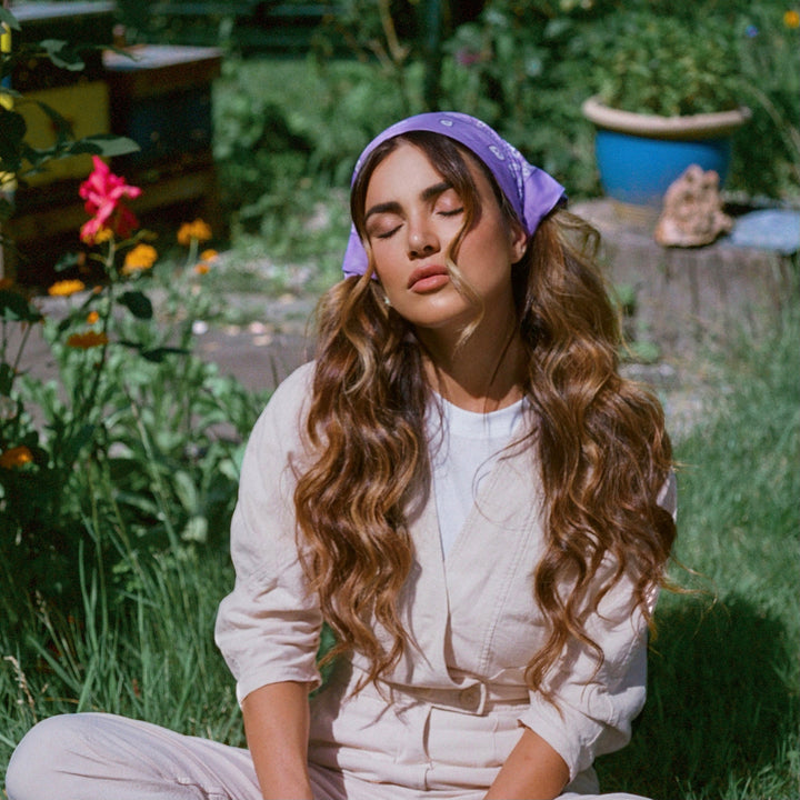 Negin Mirsalehi in the bee garden