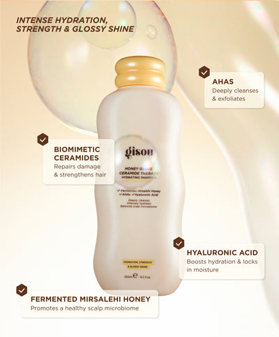 Honey Gloss Ceramide Therapy Hydrating Shampoo - Benefits 1