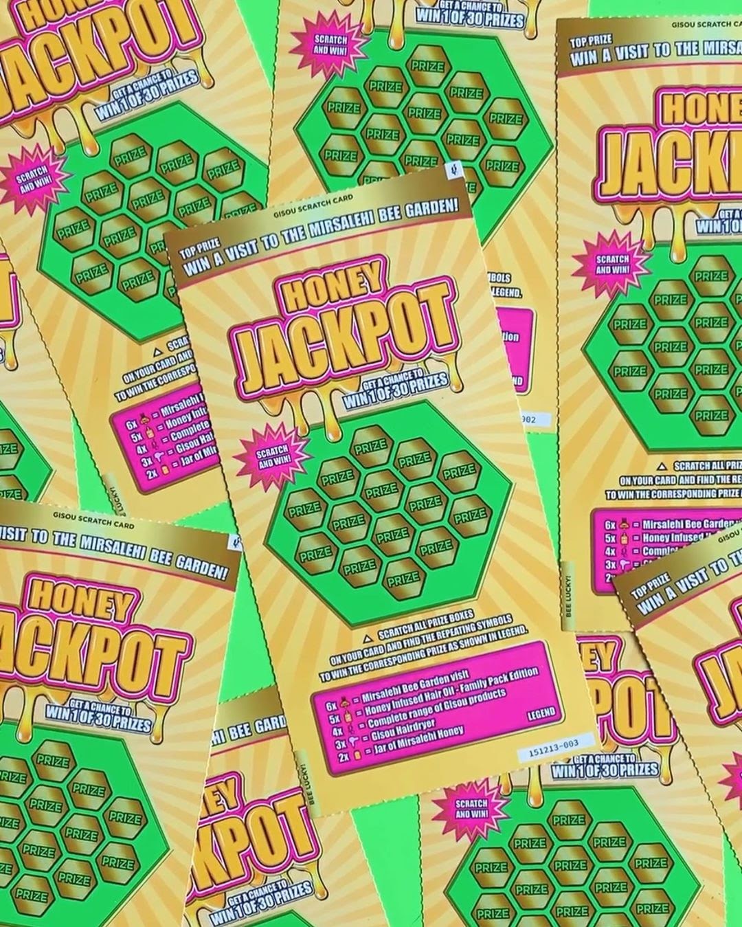 Gisou Honey Jackpot Scratch Card Campaign in celebration of World Bee Day 2019