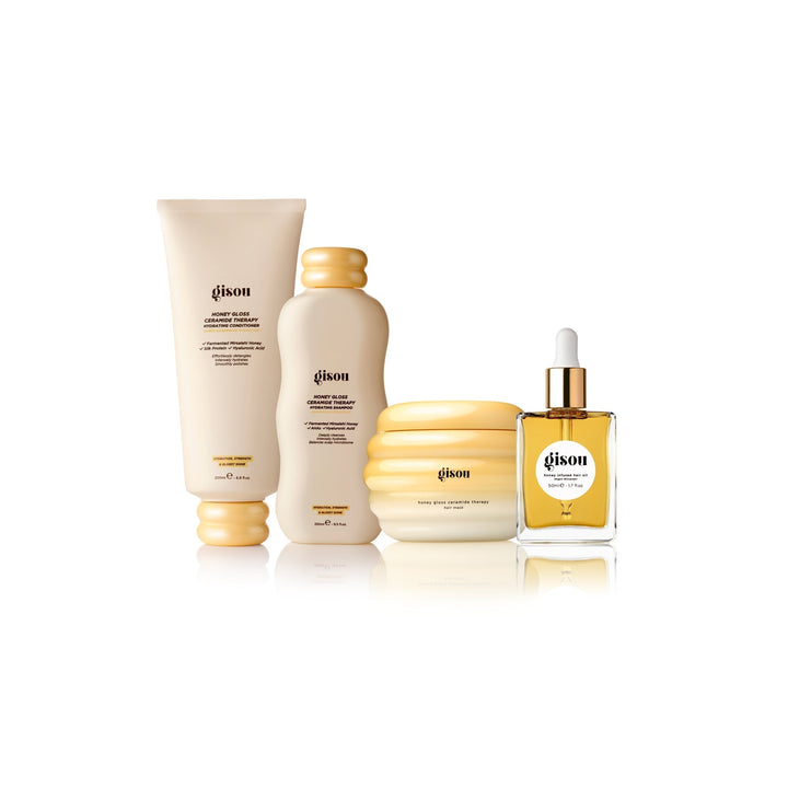 Gisou hair care routine.