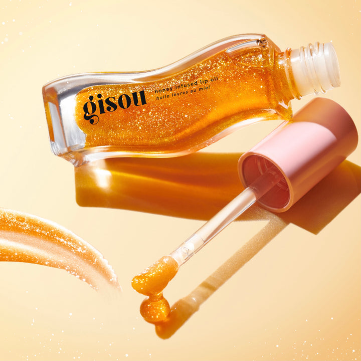 New: Honey Infused Lip Oil Golden Shimmer Glow