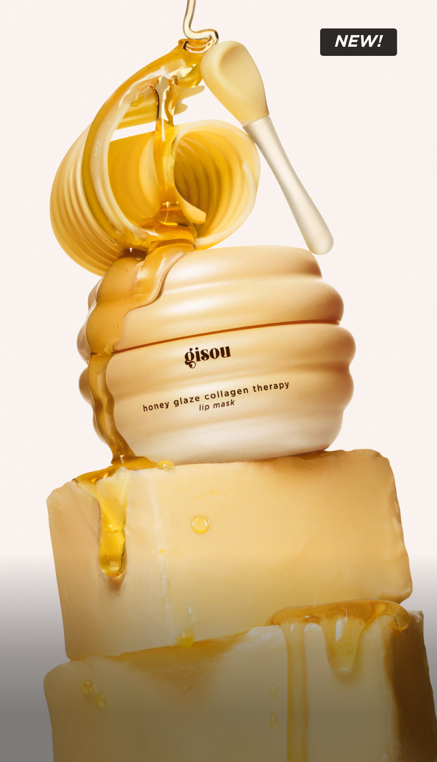Gisou honey lip mask.