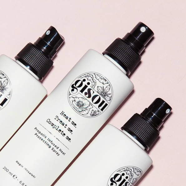 Propolis infused heat protecting spray