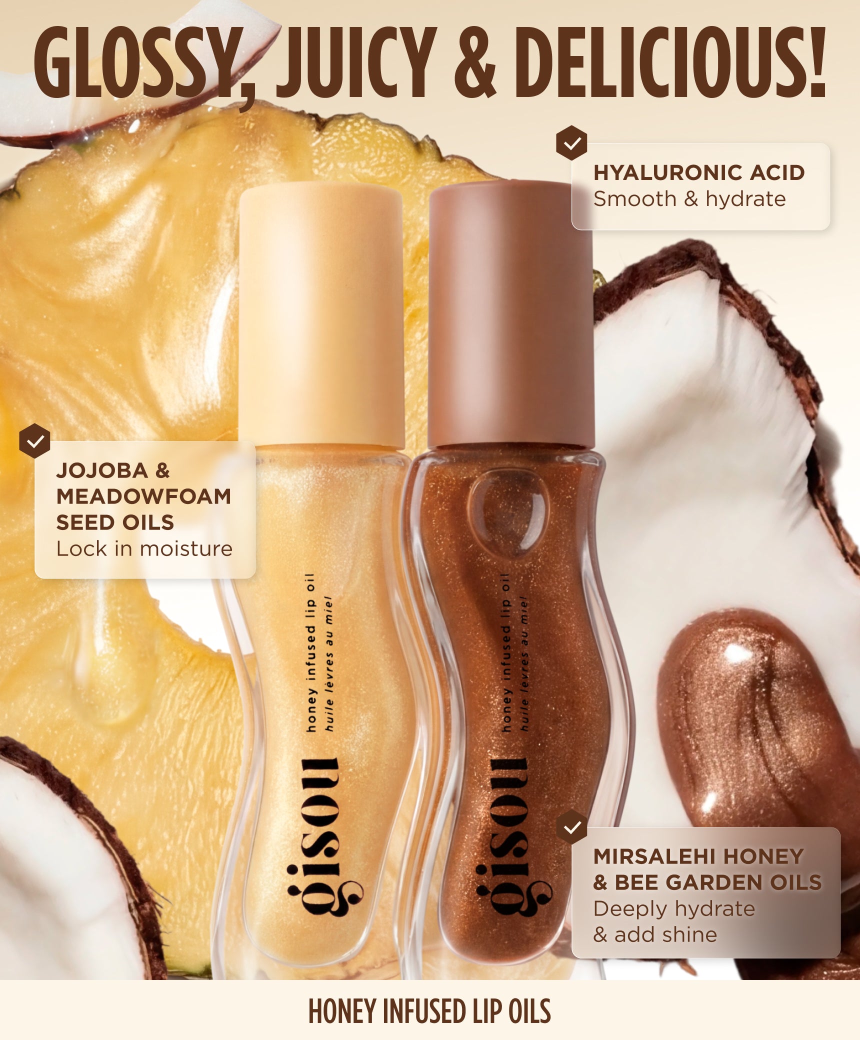 【国内未発売】Gisou✨ Honey Infused LipOil 蜂蜜リップ Tropical Lip Duo – Gisou EU