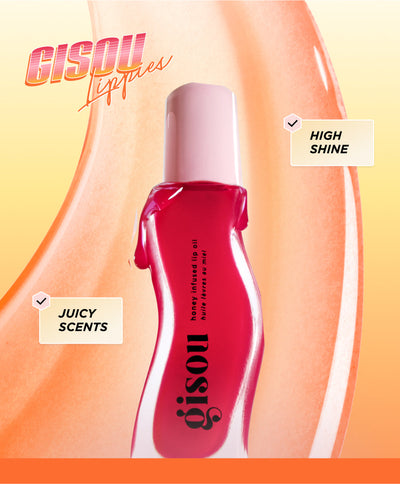 Red lip oil.