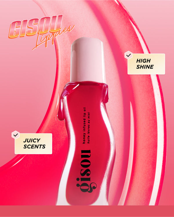 Red Gisou lip oil.
