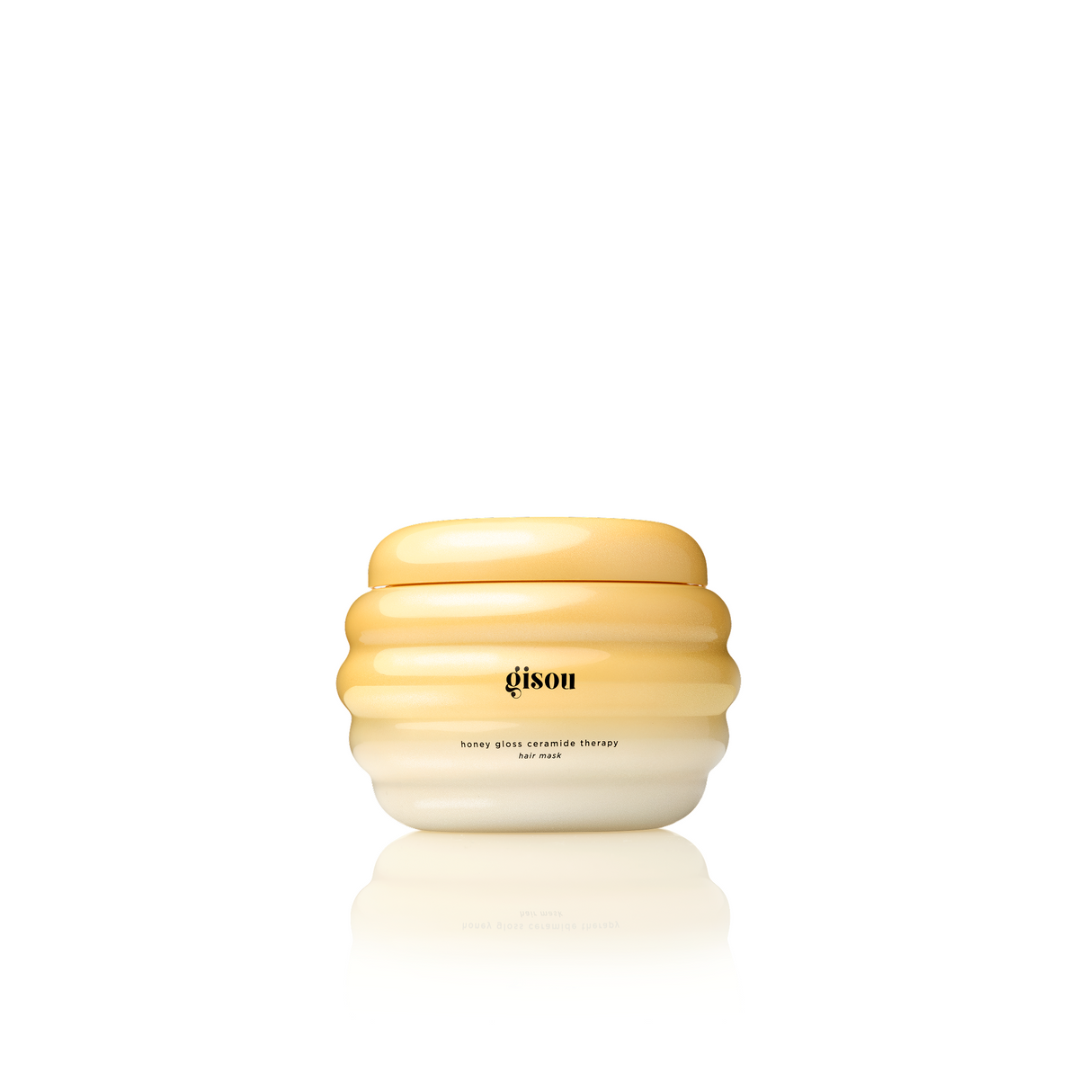 Gisou Honey Gloss Ceramide Therapy Hair Mask (75ml) on a white background.
