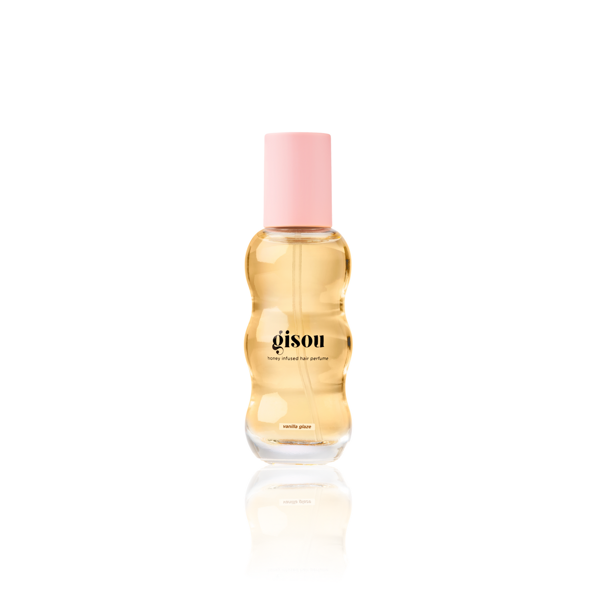 Gisou Honey Infused Hair Perfume Vanilla Glaze (15ml) on a white background.