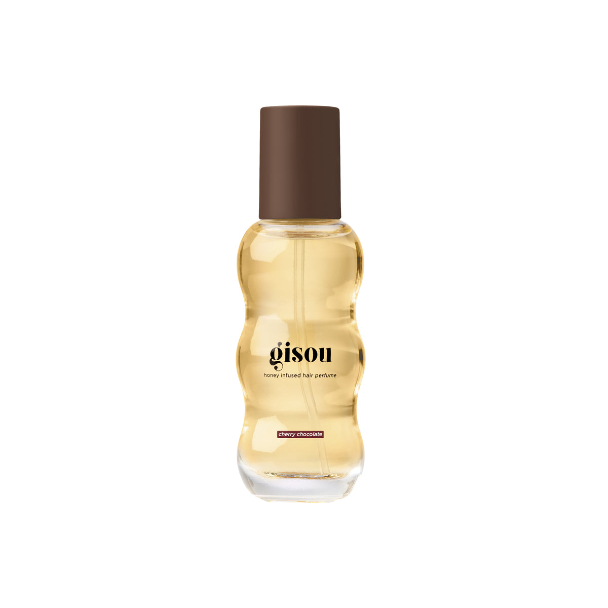 Gisou Honey Infused Hair Perfume in Cherry Chocolate on white.