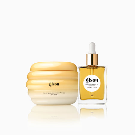 Gisou ギソウ グロッシー＆グレーズド ヘア＆リップオイル ギフトセット Deep Treatment Duo – Gisou EU