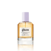 Hair perfume bottle with lilac cap.