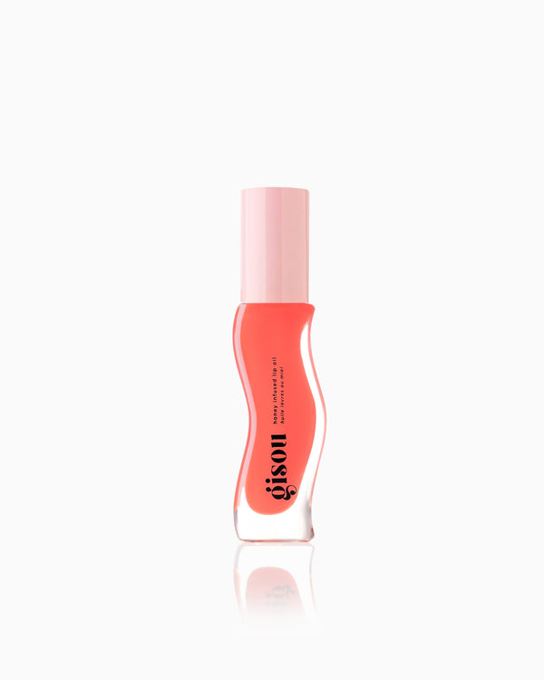 Peach lip oil.
