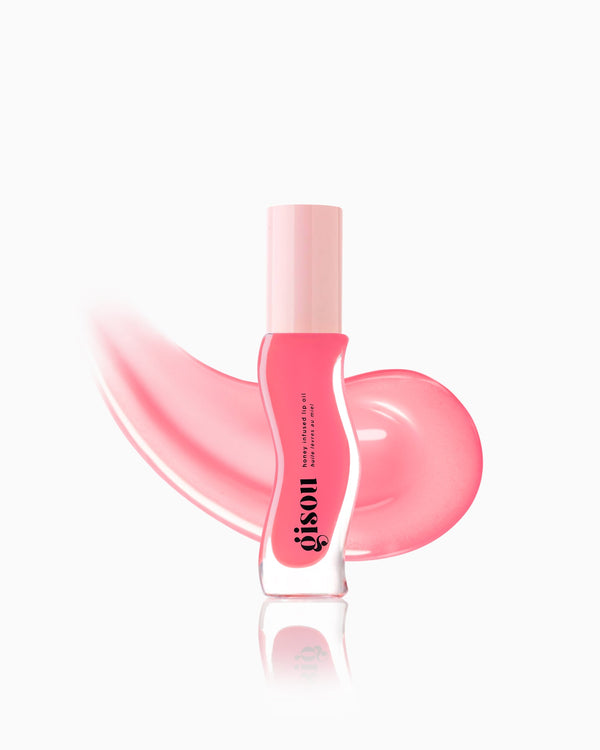 Light pink lip oil.