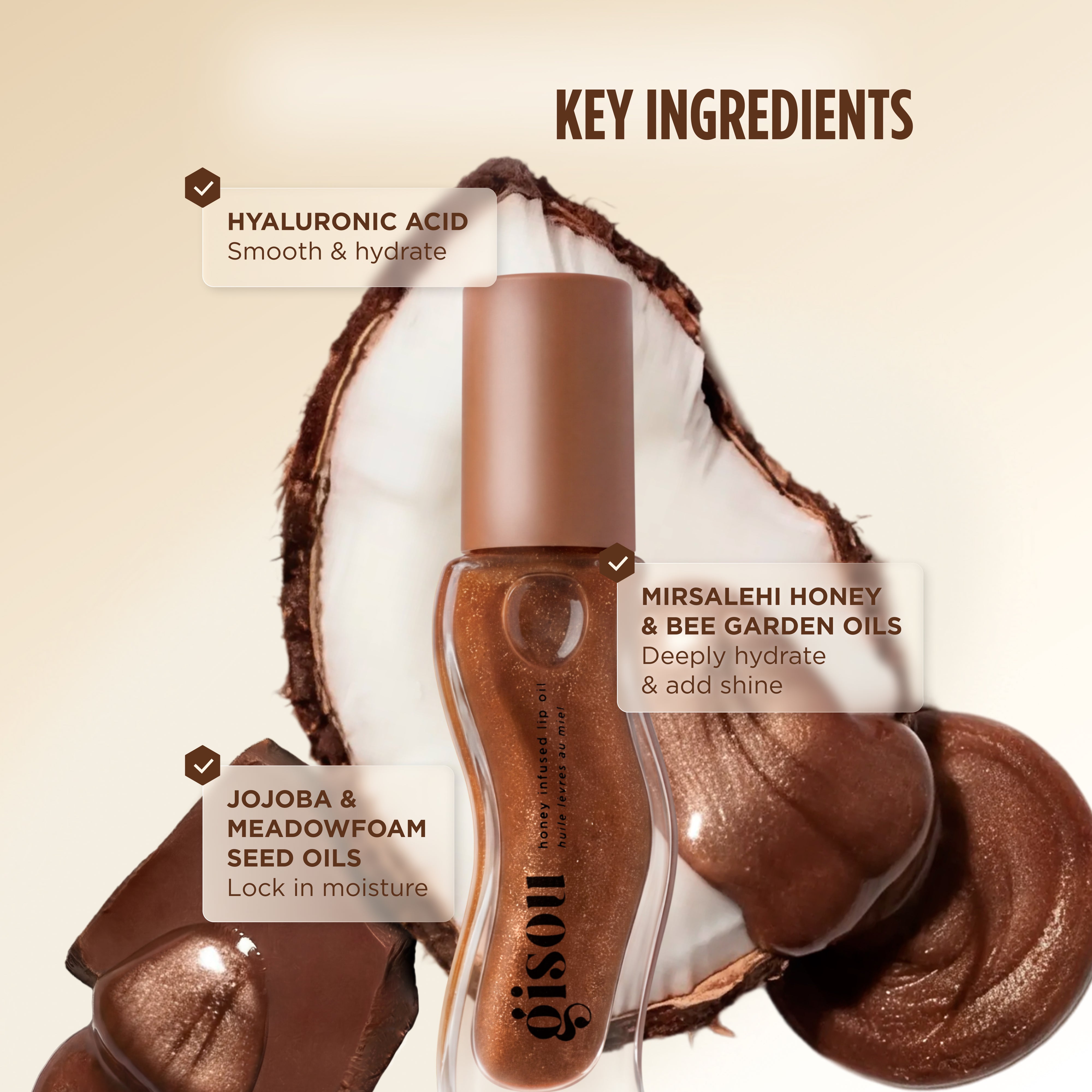 Honey Infused Lip Oil Limited Edition – Gisou EU