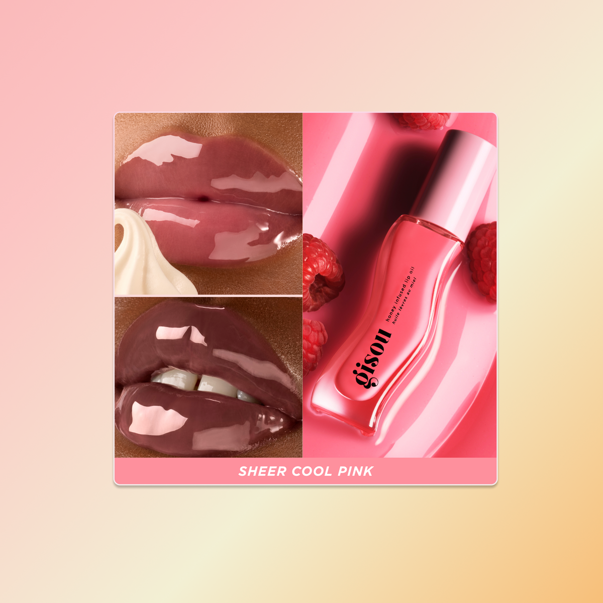 Honey Infused Lip Oil Pinks