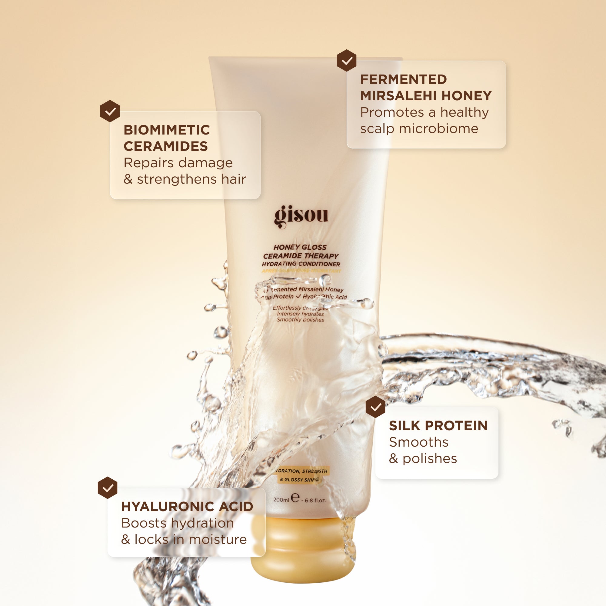 Honey Gloss Ceramide Therapy Hydrating Conditioner – Gisou EU