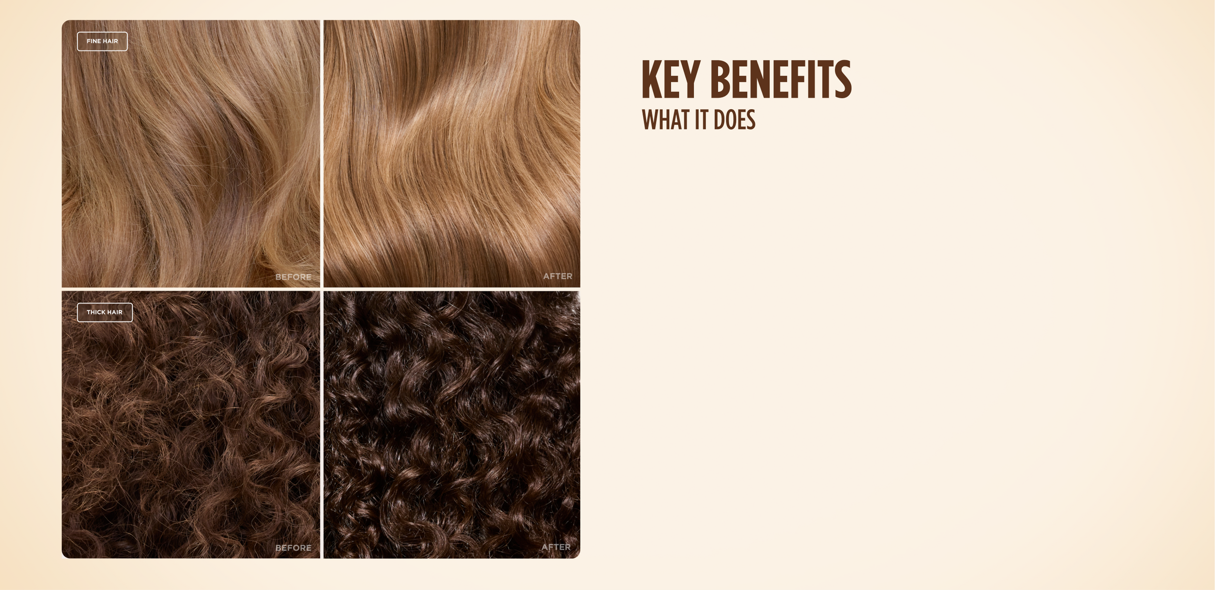 GLOSSY & BOUNCY HAIR WITH EVERY DROP!