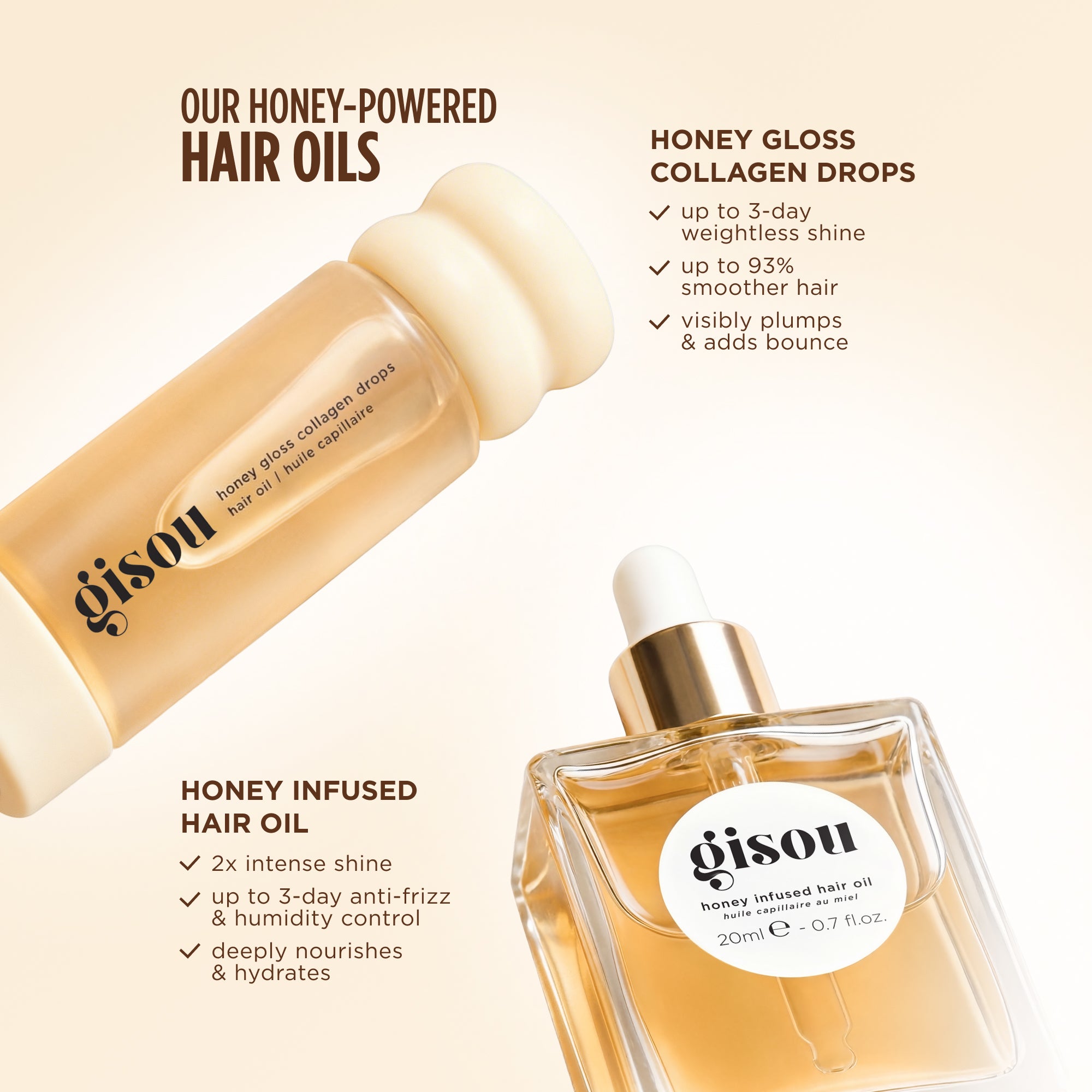 Honey Hair Oil Duo – Gisou EU