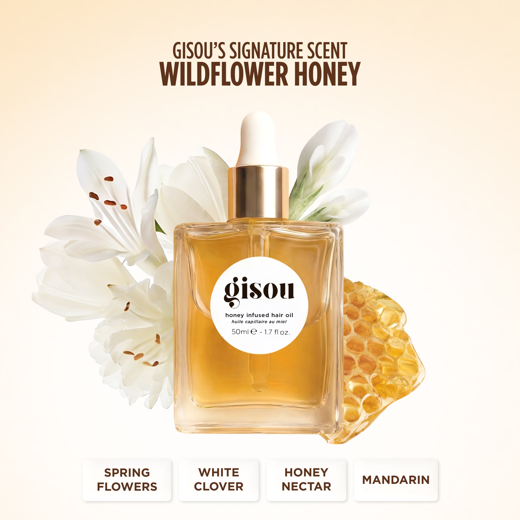 新品　gisou honey infused hair oil 50ml Honey Infused Hair Oil – Gisou EU