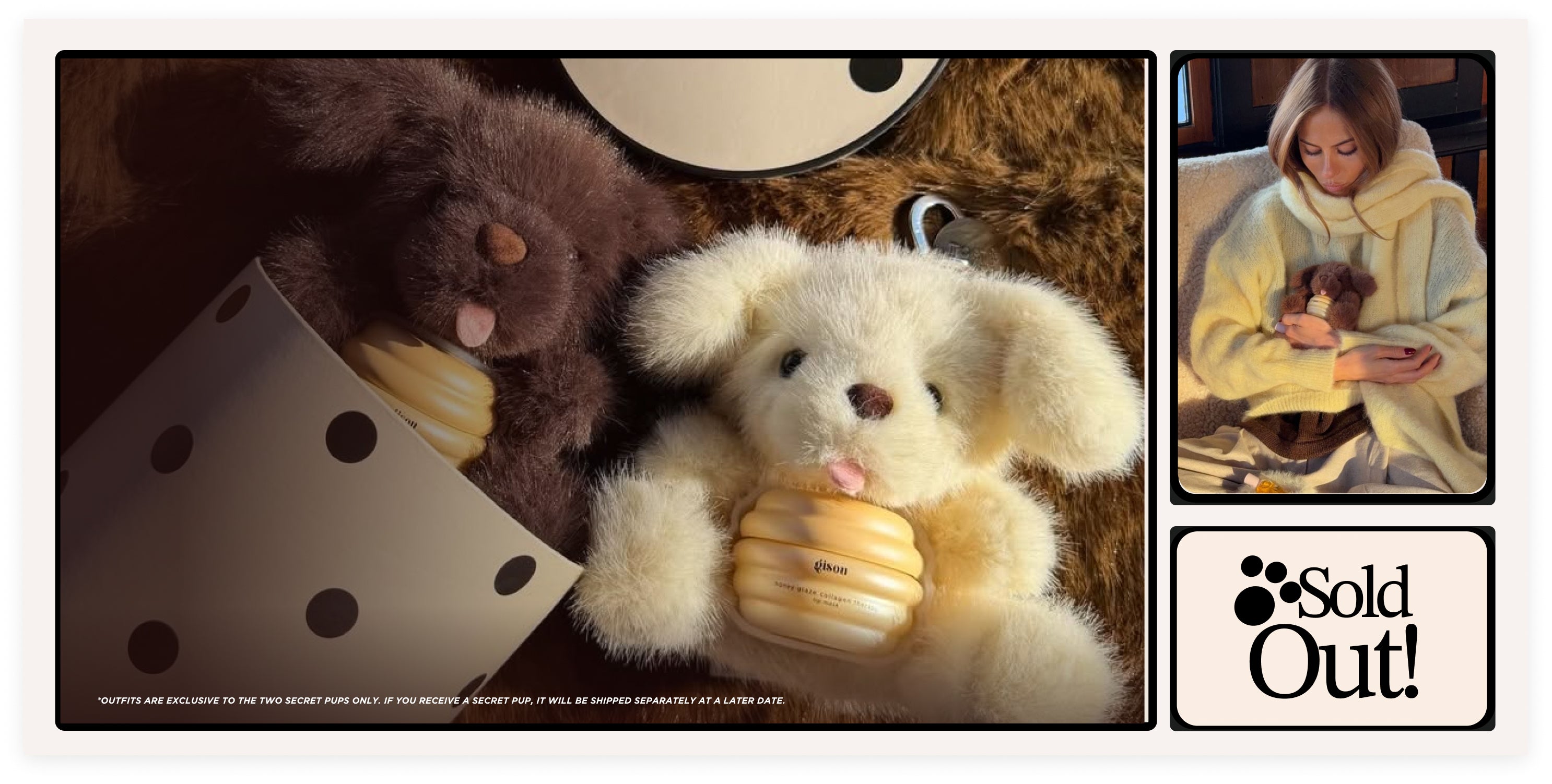 ぬいぐるみ・マスコット Gisou Honey Pups Set Honey Pup – Gisou EU