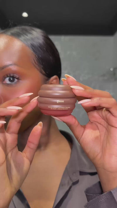 A UGC reel of a model trying on the new fall collection products.