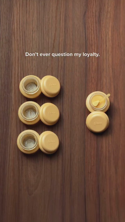 A UGC video 'Don't ever question my loyalty' of Gisou products being emptied next to the new unused ones.
