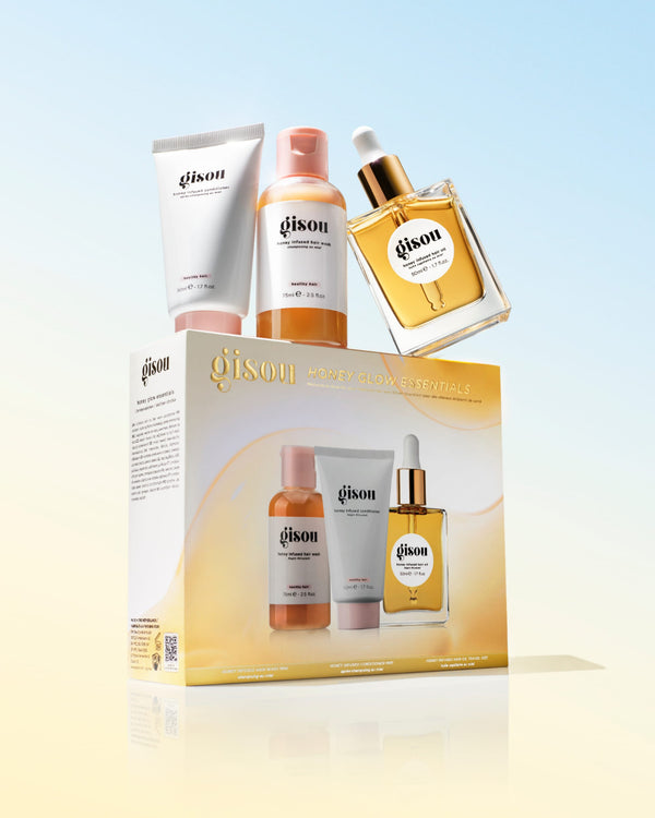 Honey Glow Essentials Set with carton packaging