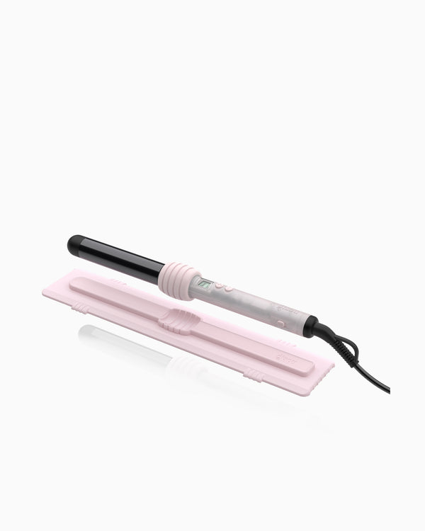 Gisou Curling Tool with silicone pink heat mat